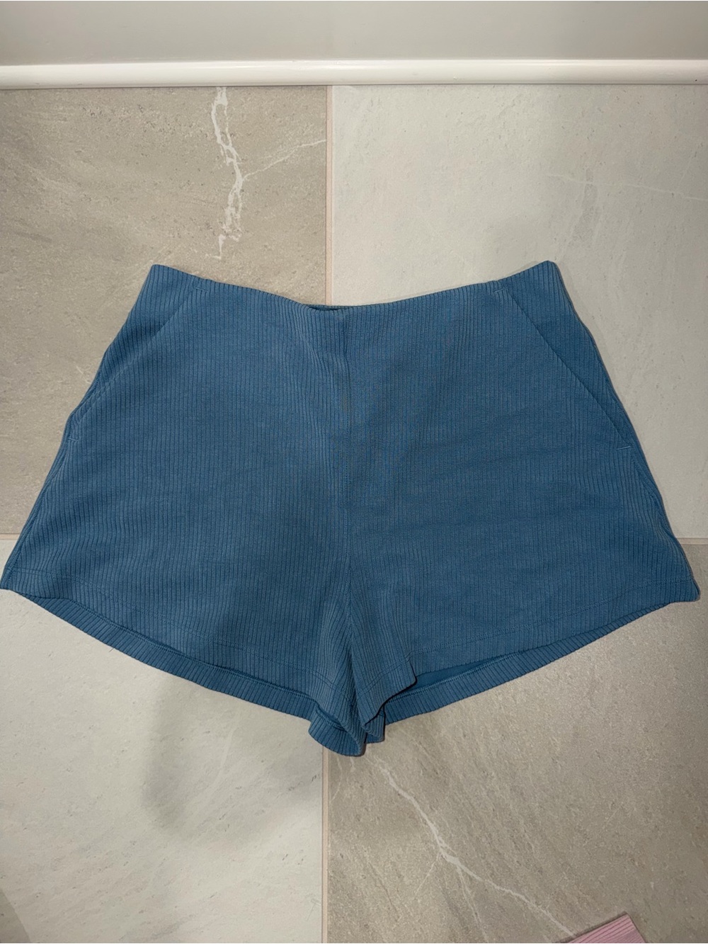 Women’s Blue Lululemon Ribbed Softstreme High-Rise Short